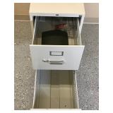 2 Drawer metal file cabinet - no key