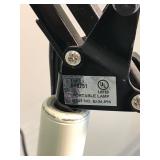 floor lamp with magnifying glass on wheels