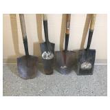 4 shovels