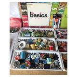 Sewing thread with craft items