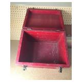 2 vintage wooden boxes