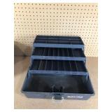 Metal ammo can, small travel bag, shooter