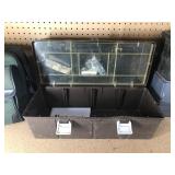 Metal ammo can, small travel bag, shooter