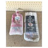 Vintage 25lb bag of Lawrence brand of chilled lead shot bag, 25lb of #8 magnum shot bag