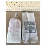Vintage 25lb bag of Lawrence brand of chilled lead shot bag, 25lb of #8 magnum shot bag