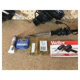 3 soldering guns and 1 soldering iron