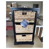 Safavieh Halle 3 Wicker Basket Storage Side Table - MSRP $249