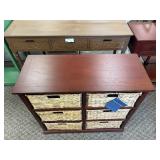 Safavieh Keenan 6 Wicker Basket Storage Chest - MSRP $415