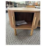 Safavieh Tealla Oak/Gold 2 Door Nightstand - MSRP $314