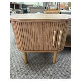 Safavieh Tealla Oak/Gold 2 Door Nightstand - MSRP $314