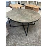 Walker Edison Faux Marble Round Coffee Table - MSRP $192