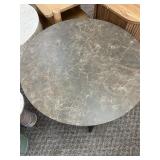 Walker Edison Faux Marble Round Coffee Table - MSRP $192