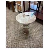 Safavieh Valentia Round Marble Accent Table - MSRP $236