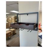 Walker Edison Quincey Industrial Wall Mounted Wine Bottle and Stemware Organizer - MSRP $63