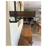 Walker Edison Quincey Industrial Wall Mounted Wine Bottle and Stemware Organizer - MSRP $63