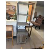 Walker Edison Landry 64" 1 Door Metal and Wood Media Tower - MSRP $262