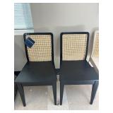Safavieh Benicio Rattan Dining Chairs (Set of 2) - MSRP $360