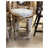 Safavieh Yuta Rattan Swivel Counter Stool - MSRP $340