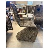Safavieh Cilombo 19" Wicker Chair (Set of 2) - MSRP $623