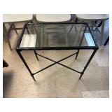Safavieh Glass Metal Side Table - MSRP $299