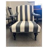 Safavieh Devona Awning Stripe Arm Chair - MSRP $605