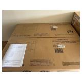NEW - Walker Edison Minimalist Wood and Metal One Drawer Entry Table - MSRP - $240
