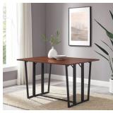 NEW - Walker Edison 47" Modern Drop-Leaf Dining Table - MSRP - $495