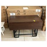 NEW - Walker Edison 47" Modern Drop-Leaf Dining Table - MSRP - $495