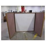 WALL MOUNT MIXED MEDIA BOARD IN OAK CASE