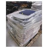 FOLDING CHAIRS WITH CUSHIONED SEATS