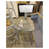 METAL STOOLS AND CHAIR