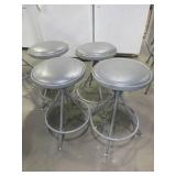 ADJUSTABLE HEIGHT METAL STOOLS