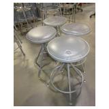 ADJUSTABLE HEIGHT METAL STOOLS