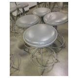 ADJUSTABLE HEIGHT METAL STOOLS