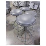 ADJUSTABLE HEIGHT METAL STOOLS