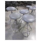 ADJUSTABLE HEIGHT METAL STOOLS