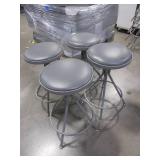 ADJUSTABLE HEIGHT METAL STOOLS