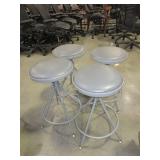ADJUSTABLE HEIGHT METAL STOOLS