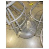 ADJUSTABLE HEIGHT METAL STOOLS, STOOL BASES, REPLACEMENT SEAT