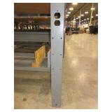 U-LINE PACKING TABLES WITH WOODEN HUTCH TOPS