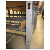 U-LINE PACKING TABLES WITH WOODEN HUTCH TOPS