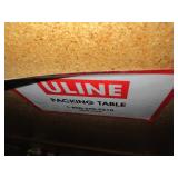 U-LINE PACKING TABLES WITH WOODEN TOPS