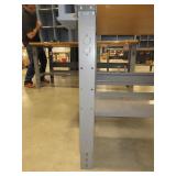U-LINE PACKING TABLES WITH WOODEN HUTCH TOPS
