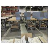 U-LINE/GLOBAL PACKING TABLES WITH HUTCH TOPS