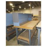 U-LINE/GLOBAL PACKING TABLES WITH HUTCH TOPS