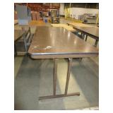 HEIGHT ADJUSTABLE FOLDING TABLES