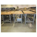 U-LINE ADJUSTABLE HEIGHT PACKING TABLES