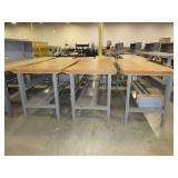 U-LINE ADJUSTABLE HEIGHT PACKING TABLES