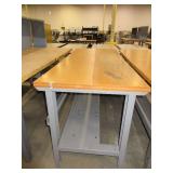 U-LINE ADJUSTABLE HEIGHT PACKING TABLES