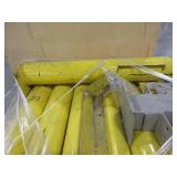 YELLOW METAL BOLLARDS